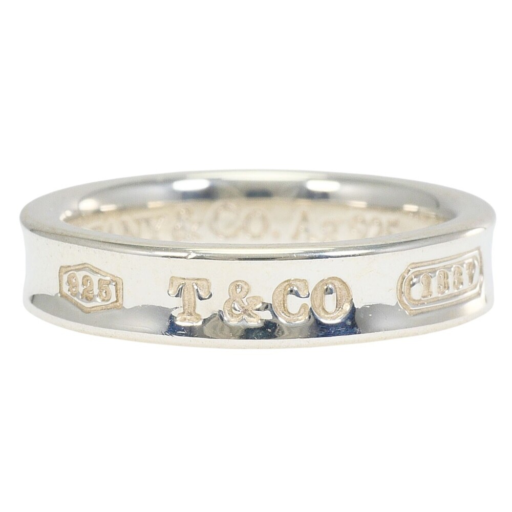 Tiffany & Co. 1837 Silver Ring, Total Weight 3.6g, Like New Condition.